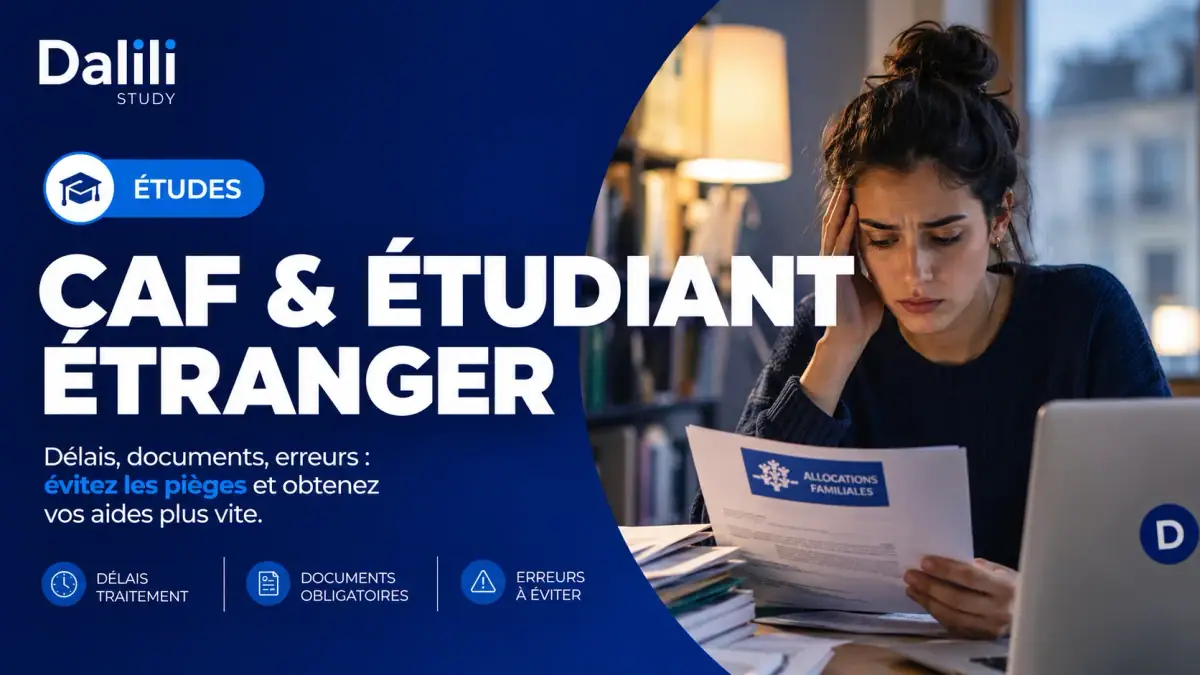 CAF étudiant étranger : délais, documents et erreurs à éviter